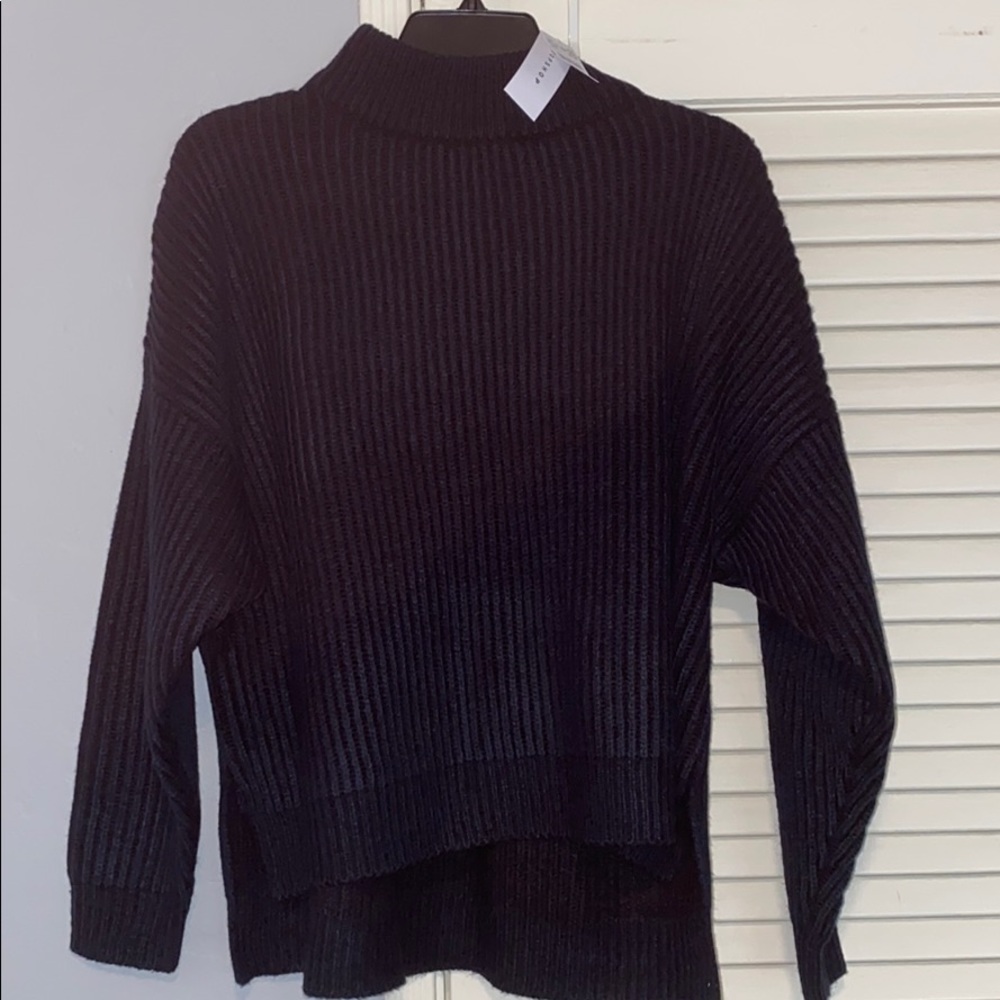 Dark Navy Blue TOPSHOP Sweater